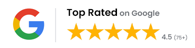 Top rated on Google, 5.0 stars
